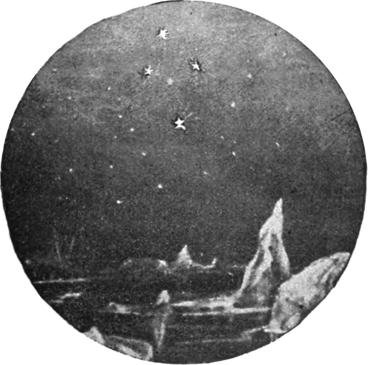 Imagem de referência de Crux, descrito nos dados abertos como constelação do cruzeiro do sul, no hemisfério celeste sul