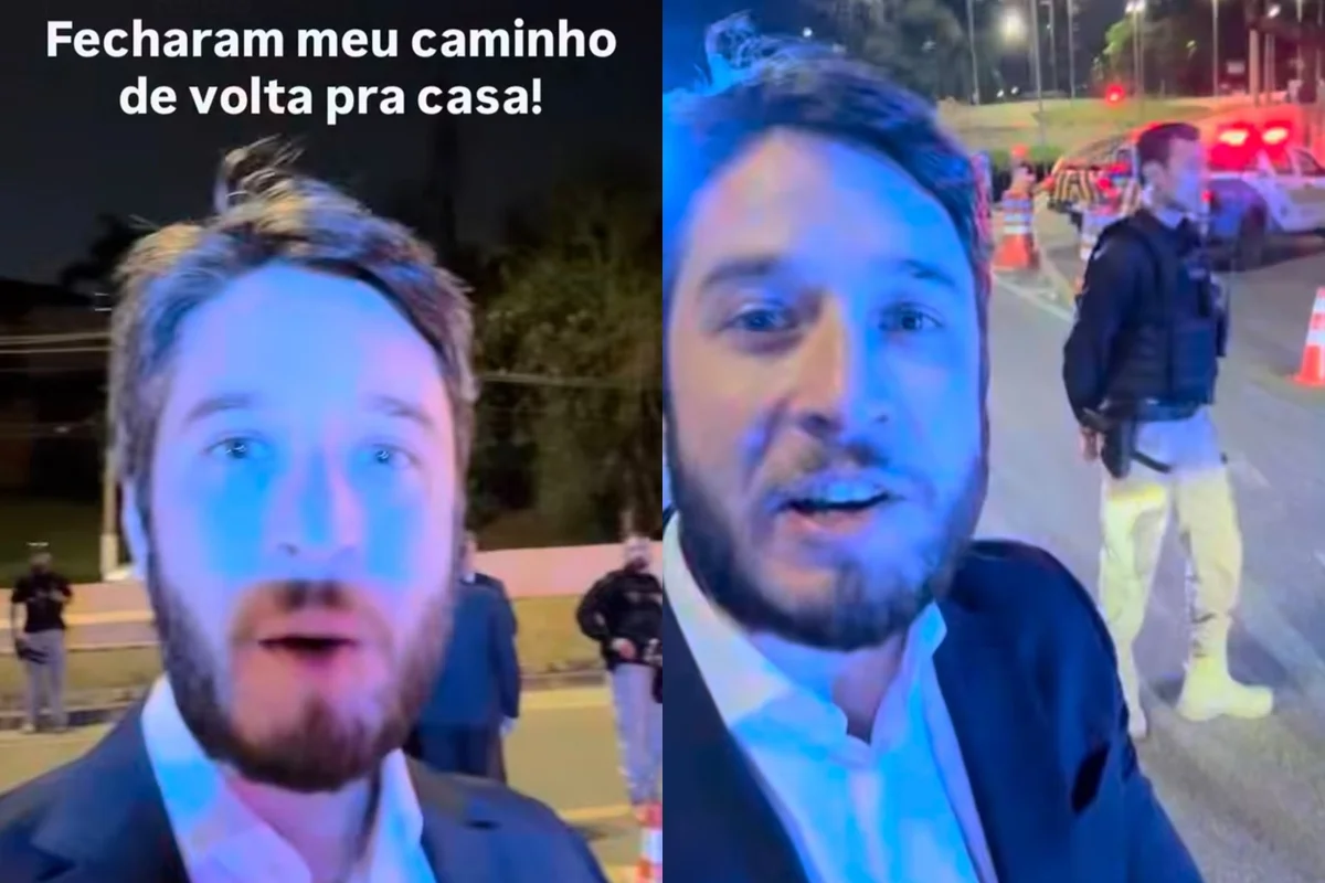 Homem tem celular derrubado por segurança de casamento do filho de Moraes