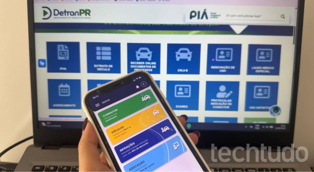 Renovação da CNH pode ser feita online pelo aplicativo CNH do Brasil ou pelo site do Detran do seu estado — Foto: TechTudo/Késya Holanda