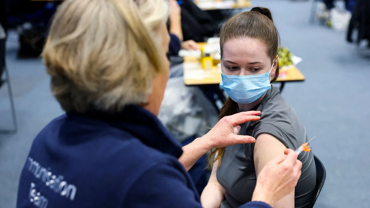 Reuters A teenager is getting her meningitis vaccine