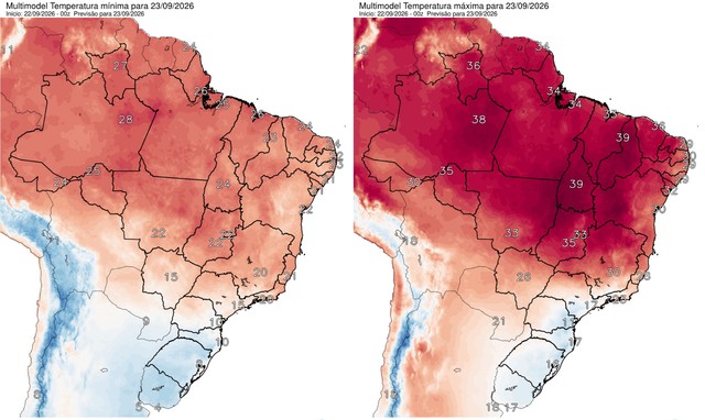 Primavera começa com temperaturas próximas de 0 °C no Sul e chuva em SP e RJ; veja a previsão