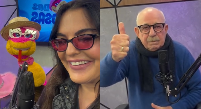 Fabíola Reipert recebe Renato Lombardi no Podcast das Venenosas e alerta cobra Judith: ‘Não é para soltar bombinha’