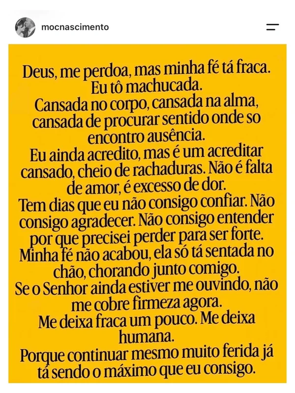 Filha faz novo desabafo após morte de Rick e emociona: “Excesso de dor”
