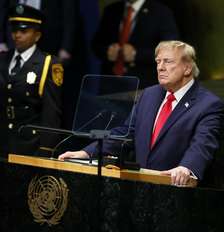Donald Trump discursa na ONU Foto: Chip Somodevilla/Getty Images
