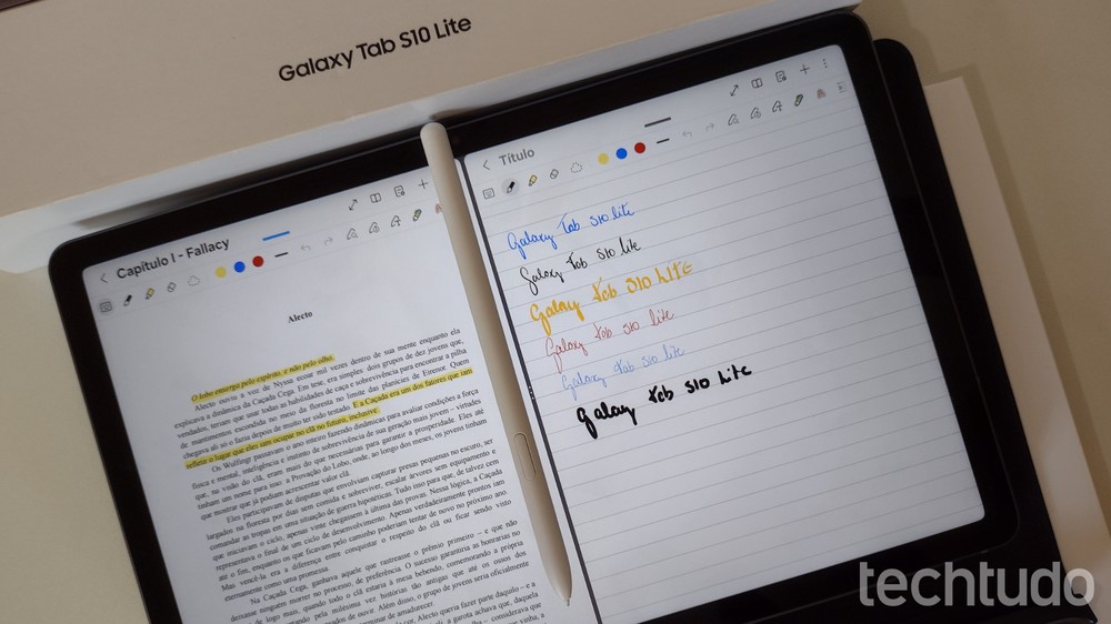 Galaxy Tab S10 Lite combina bateria de 8.000 mAh, sete anos de atualizações e S Pen para entregar um pacote completo sem pesar tanto no bolso — Foto: Suellen Machado/TechTudo