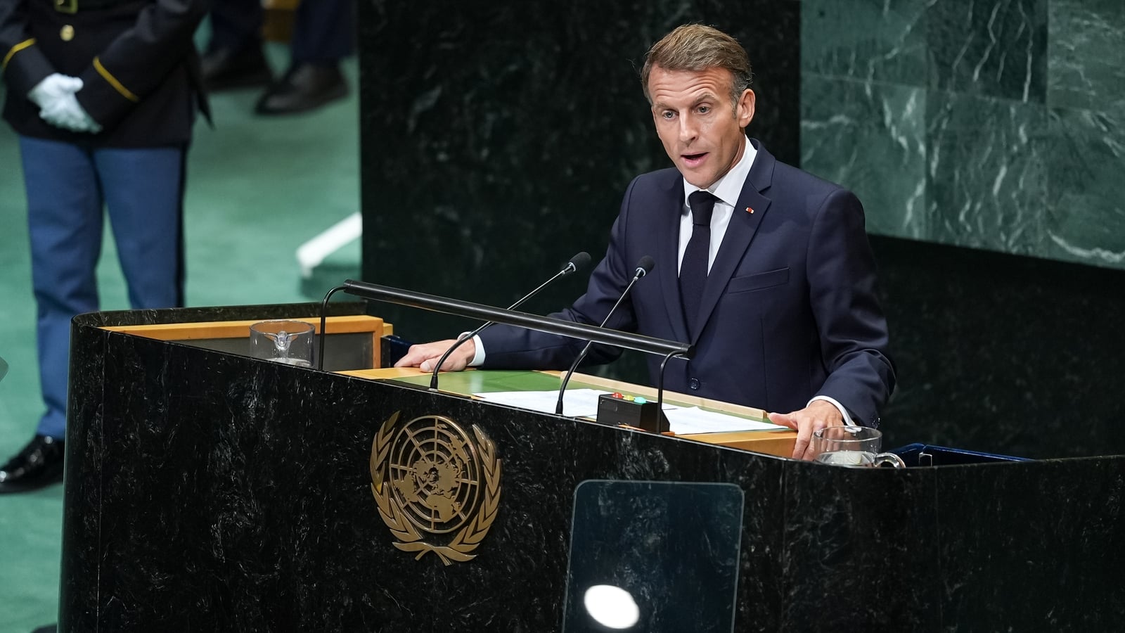 Israel denuncia a 'grotesca absurdidade' dos comentários de Macron sobre a Cisjordânia na ONU