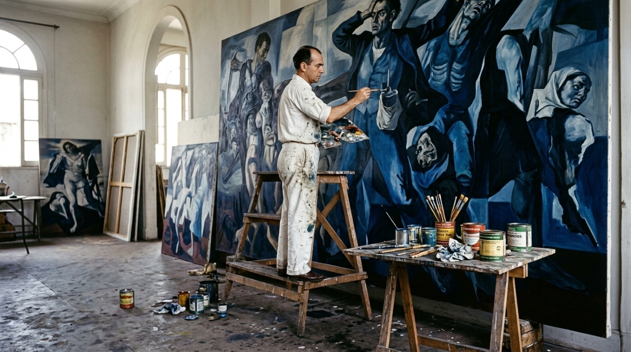 Candido Portinari morreu aos 58 anos envenenado pelas tintas que usava, foi avisado pelos médicos para parar, e escolheu continuar pintando os painéis que estão hoje na sede da ONU