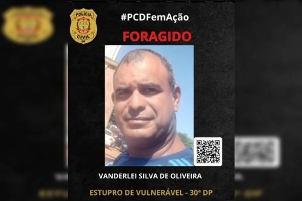 Padrasto que estuprou enteada de 14 anos no DF é procurado pela polícia