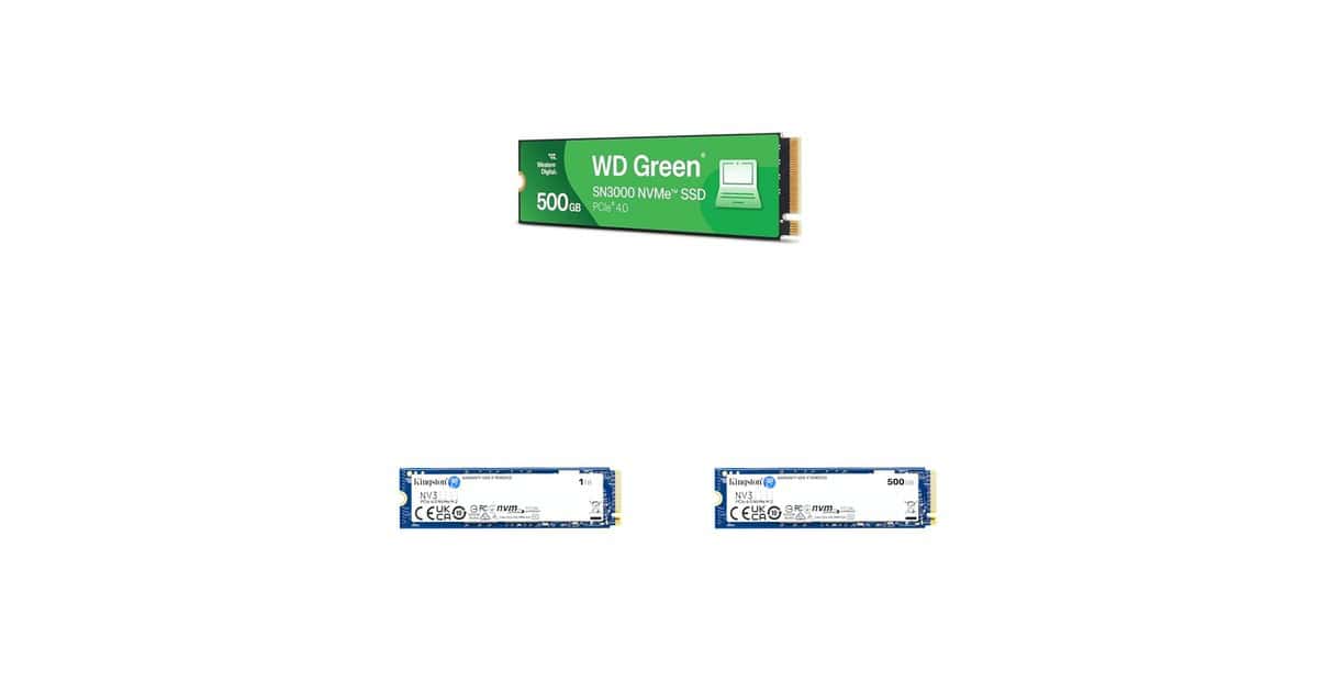 Seu PC lento por falta de espaço? Confira uma seleção de SSDs NVMe em promoção na Amazon