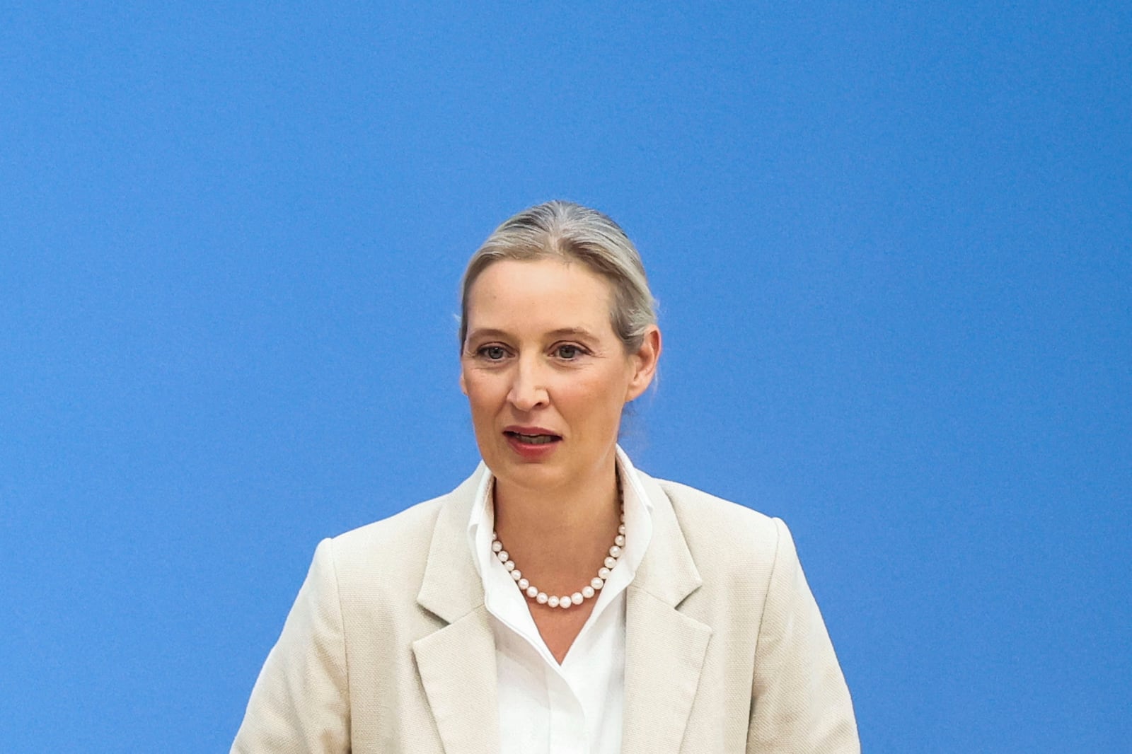 Alice Weidel é uma das caras da AfD na Alemanha Liesa Johannssen/Reuters - 07.09.2026