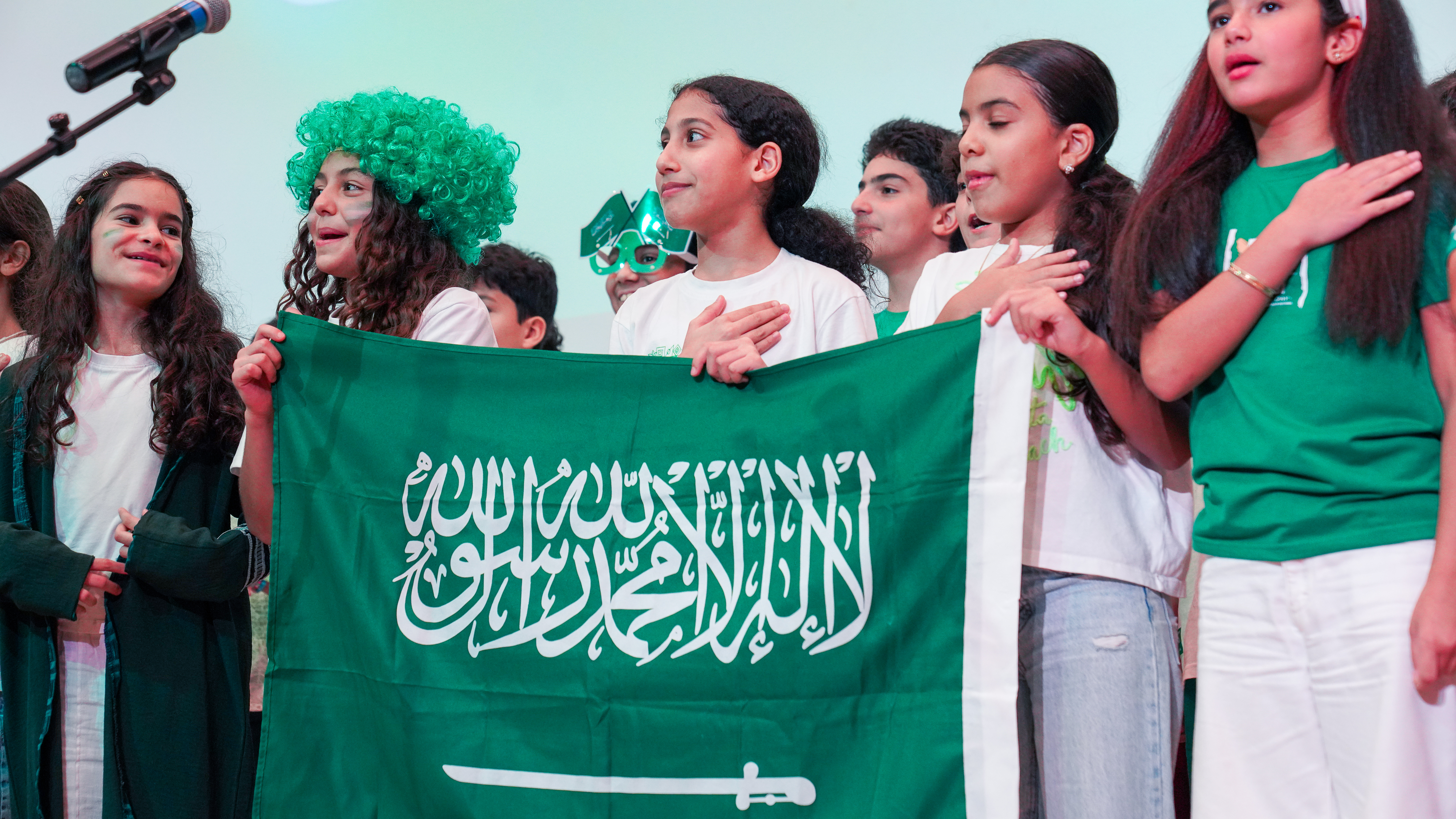 Estudantes internacionais abraçam a cultura saudita no Dia Nacional