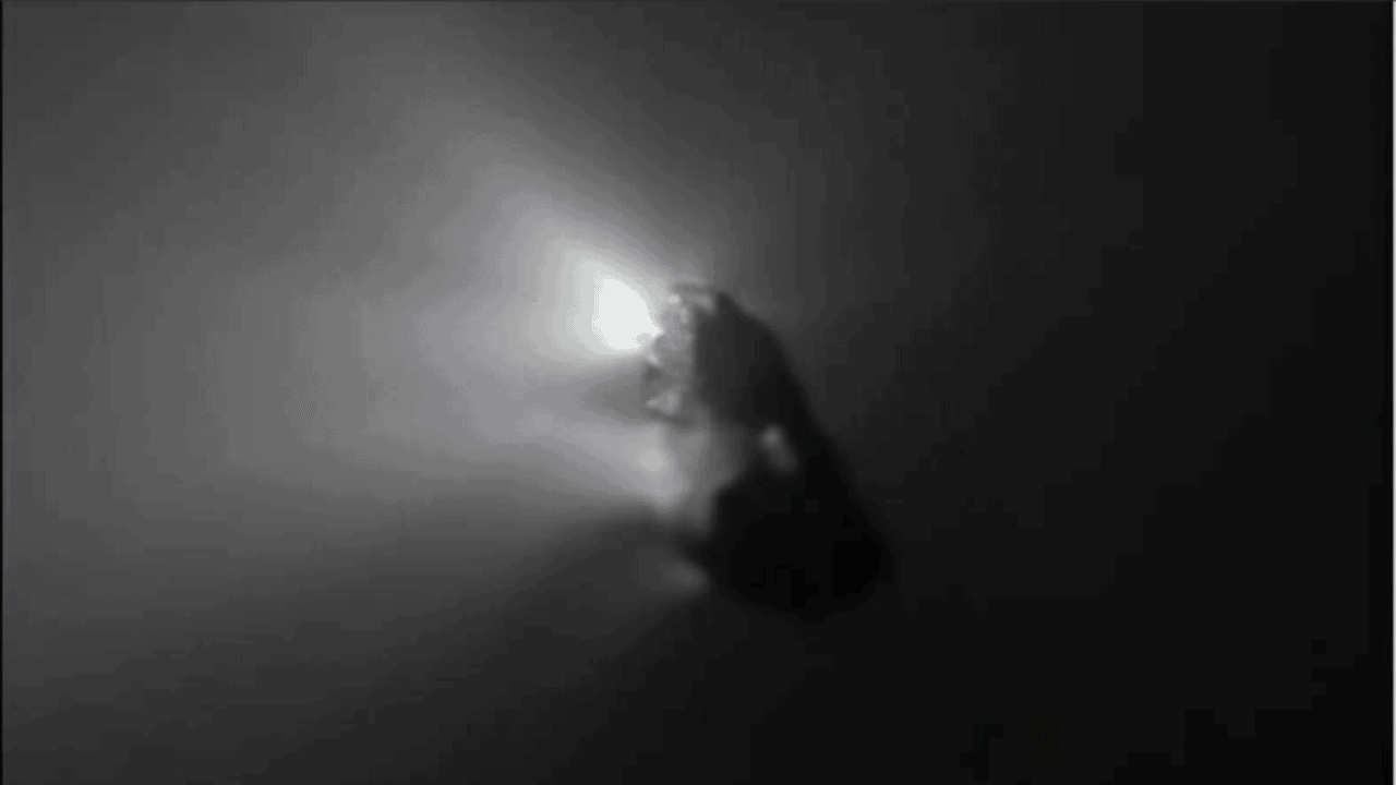 Imagem do cometa Halley tirado pela ESA