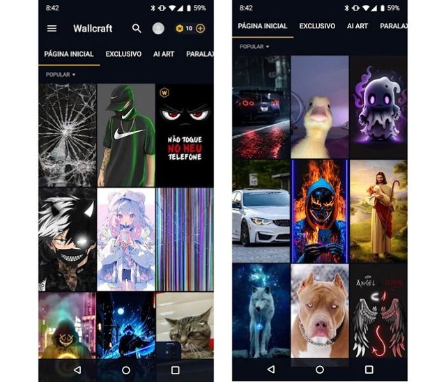 10 apps de papel de parede para personalizar o seu celular