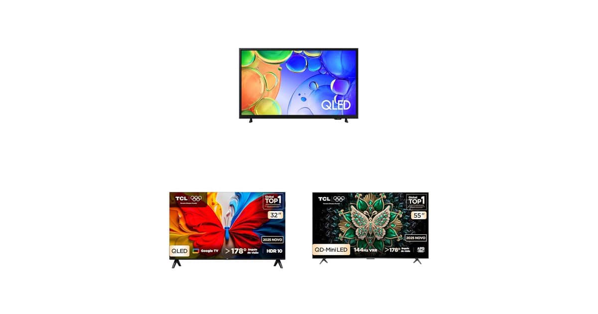 Tela grande com qualidade de imagem de verdade: seleção de TVs QLED em promoção na Amazon