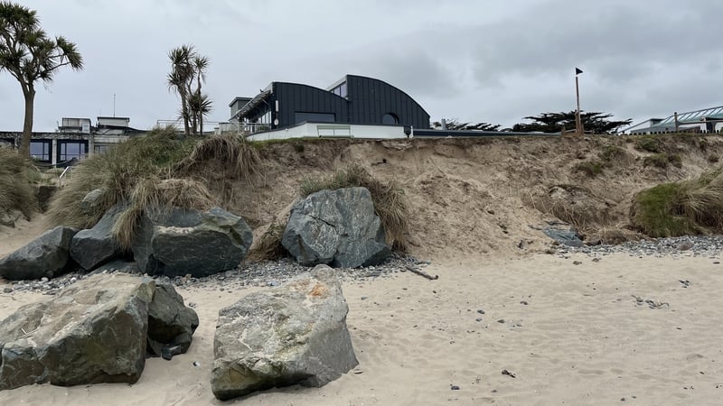 A picture showing Rosslare Strand.