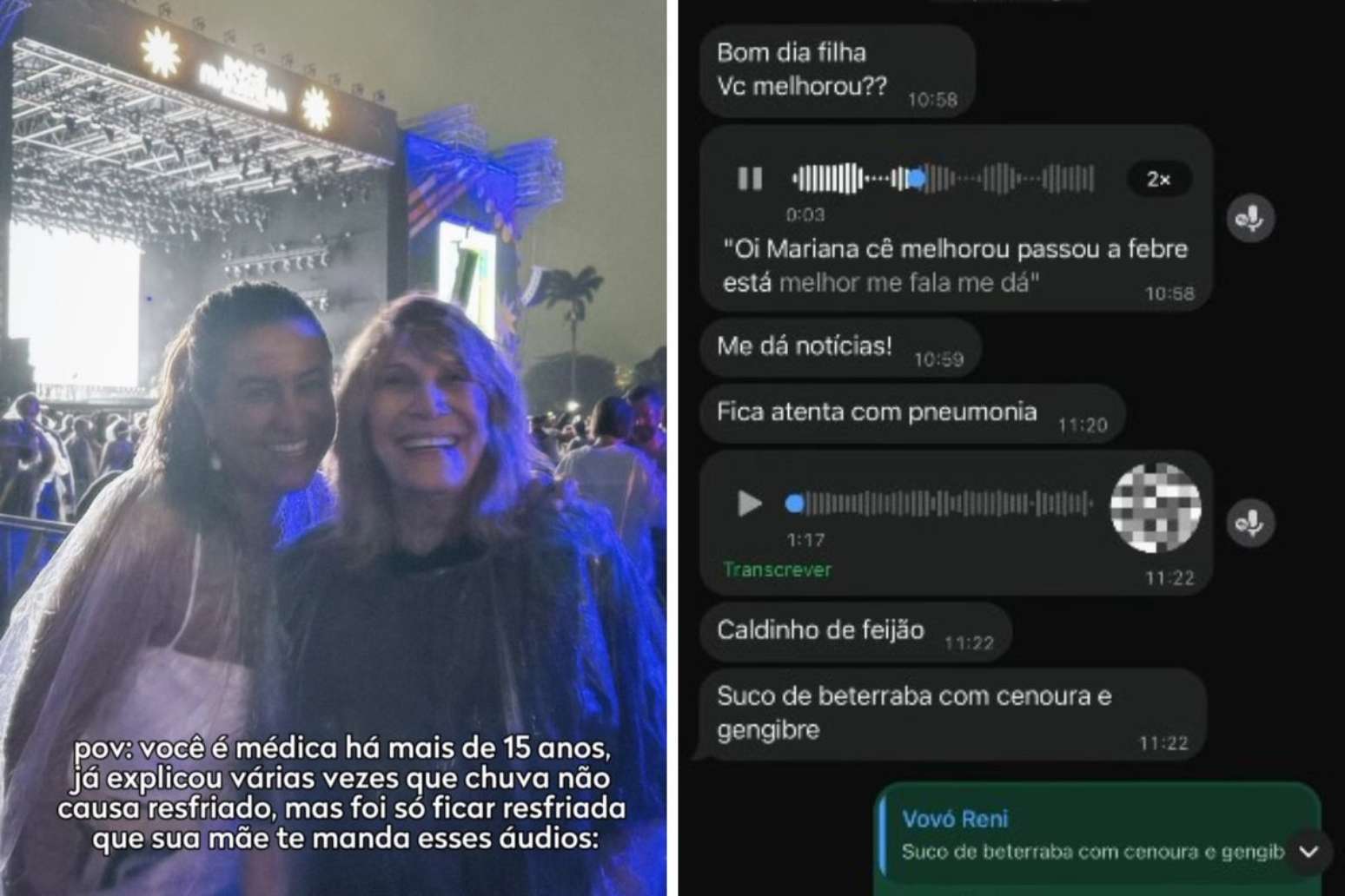 Mariana Simões e Renata Sorrah | Troca de mensagens entre mãe e filha