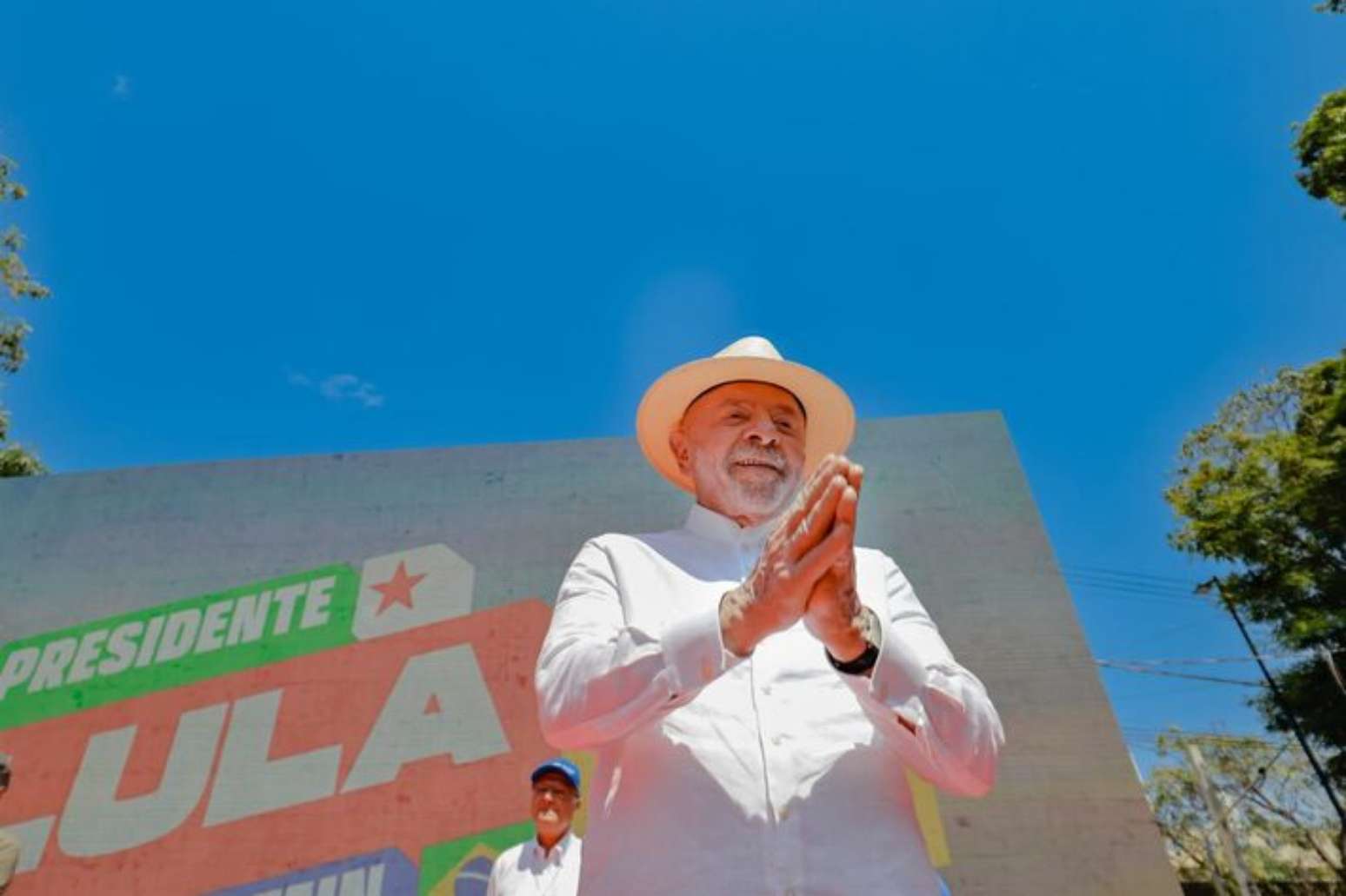 O presidente Luiz In&aacute;cio Lula da Silva durante ato de campanha em S&atilde;o Jos&eacute; do Rio Preto - SP.
