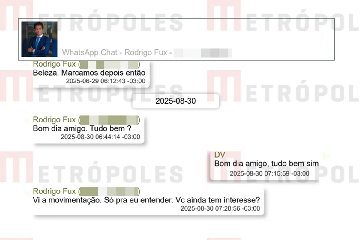 Filho de Fux ofereceu “tapete vermelho” a Vorcaro