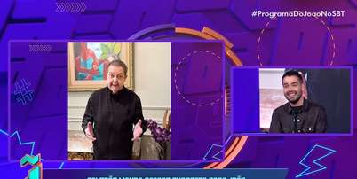 Jo&atilde;o Silva recebe homenagem de seu pai, Faust&atilde;o, na v&eacute;spera do Dia dos Pais em seu programa no SBT Foto: Reprodu&ccedil;&atilde;o de 'Programa do Jo&atilde;o' (2026)/SBT / Estad&atilde;o