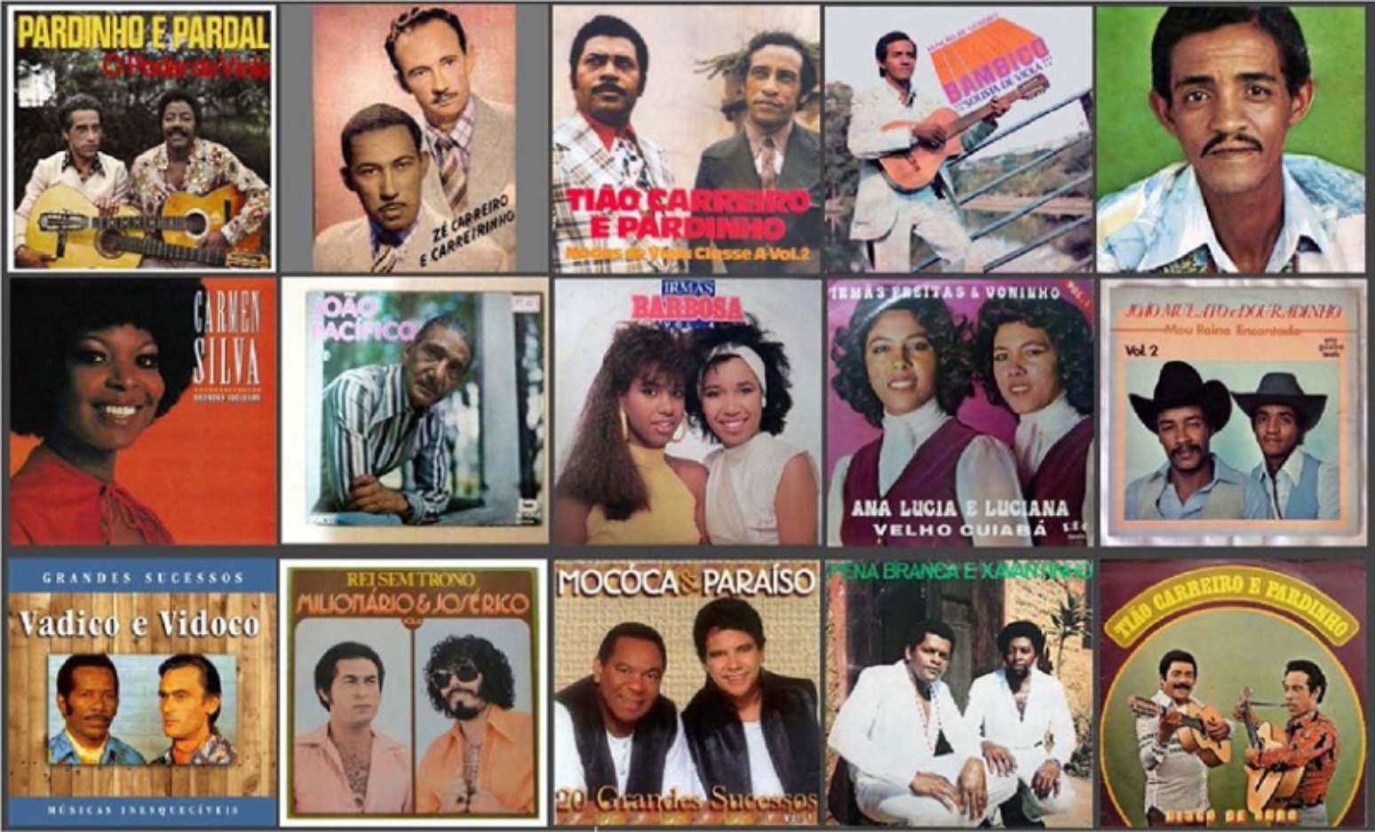 Músicos sertanejos negros que iniciaram carreira entre os anos 1950-1970