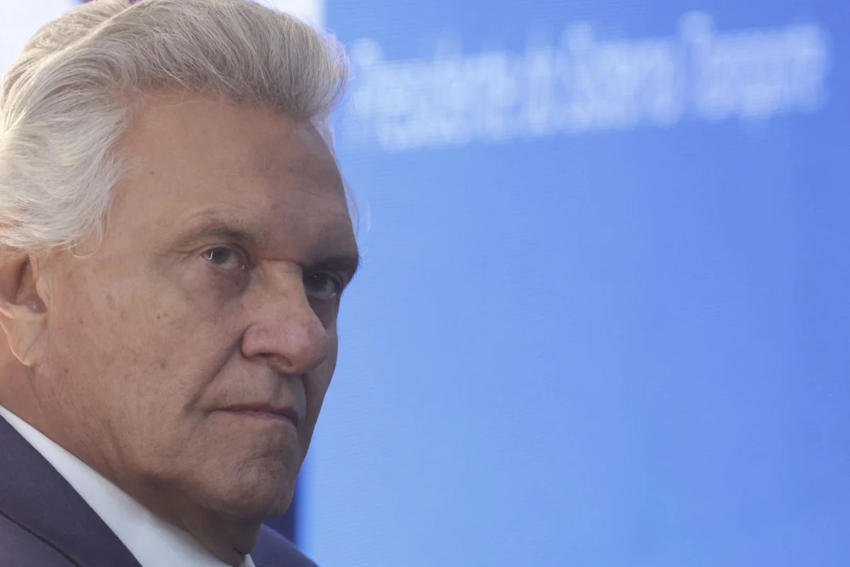 Ronaldo Caiado (PSD) durante agenda política; candidato tenta reforçar vínculo com o agronegócio