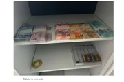 Dinheiro apreendido no escritório de Vorcaro no Banco Master