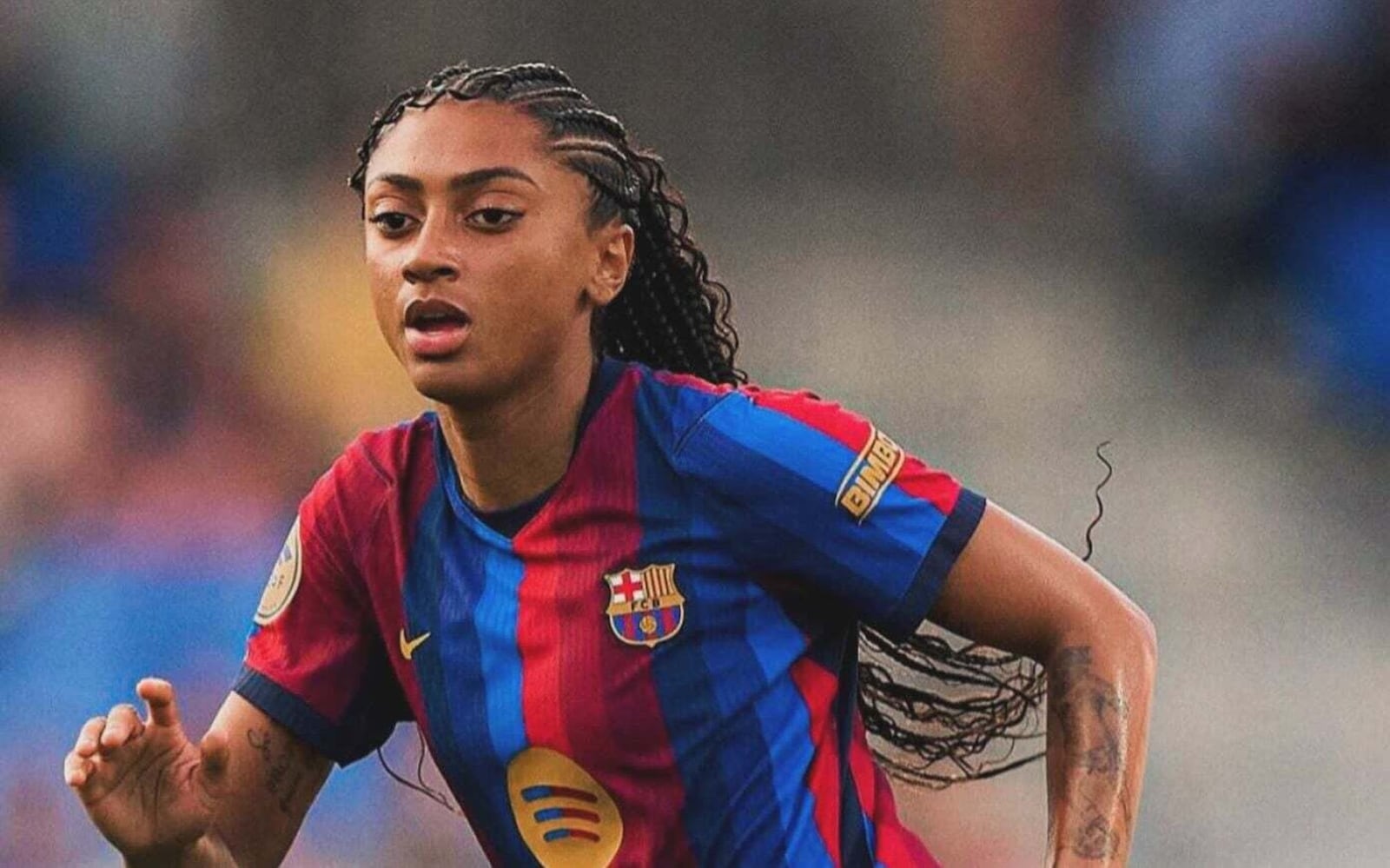 Kerolin em ação pelo Barcelona (Foto: Reprodução/Instagram) Kerolin em ação pelo Barcelona (Foto: Reprodução/Instagram)