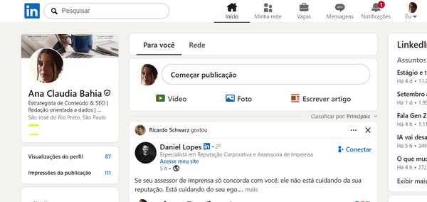 Como personalizar a URL do LinkedIn para facilitar buscas e candidaturas