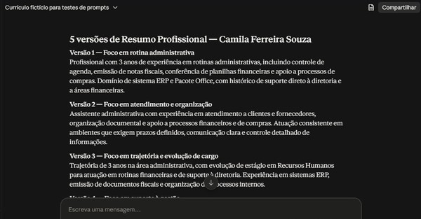 Prompt para melhorar o currículo: 10 opções para deixá-lo mais profissional