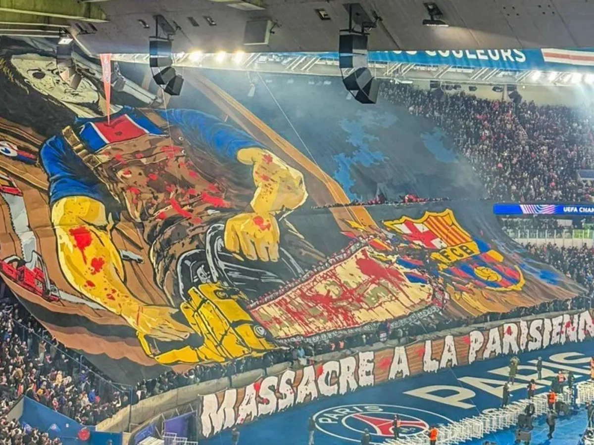 Barcelona denuncia PSG após mosaico com Massacre da Serra Elétrica