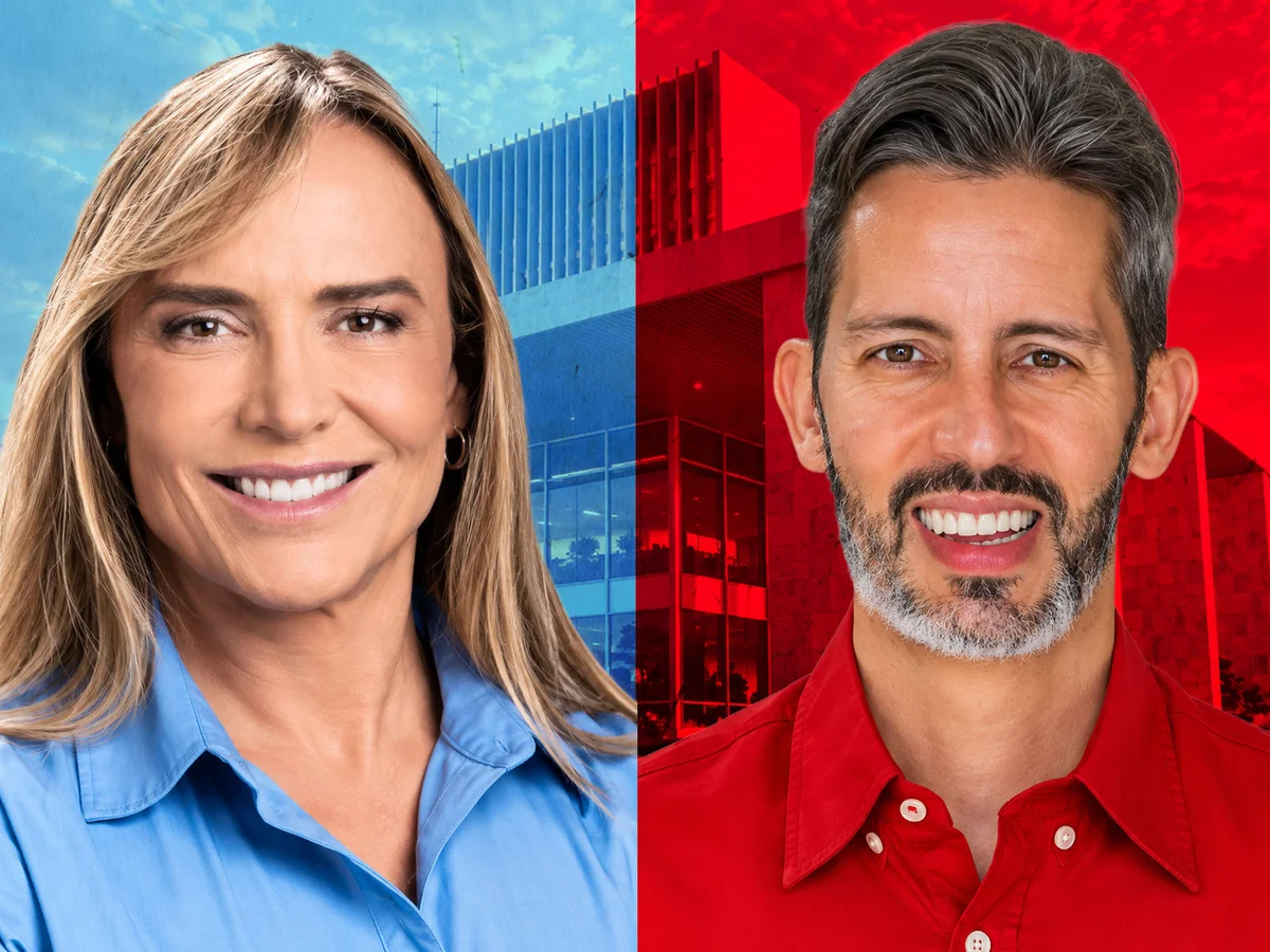 Real Time Big Data: Celina tem 59% dos votos válidos, e Grass, 41%