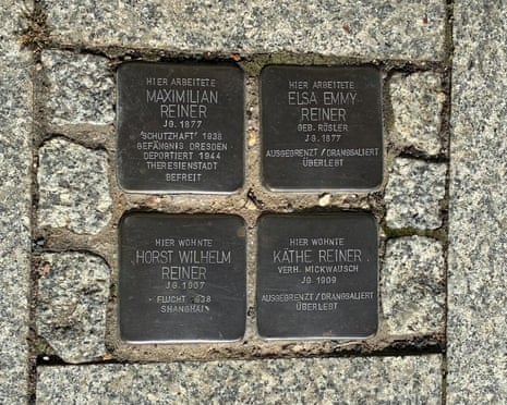 The Reiner family’s Stolpersteine.