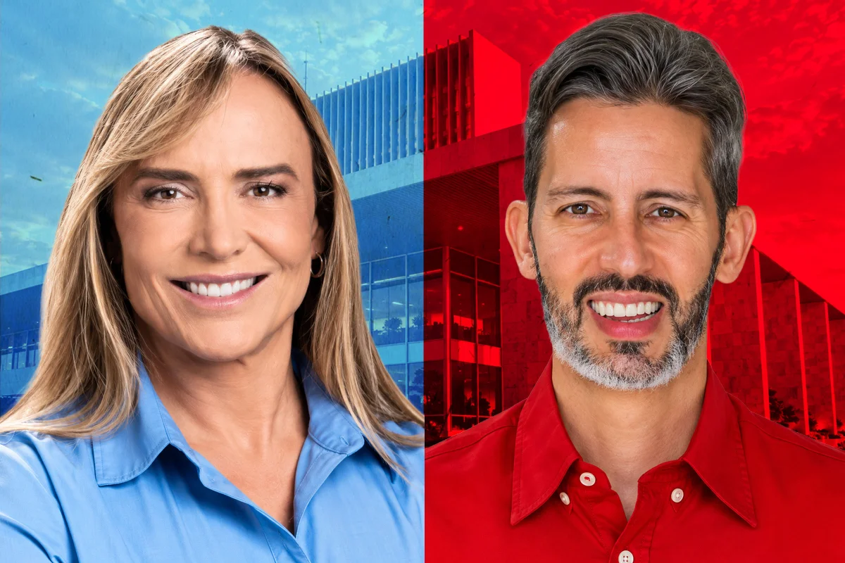 Real Time Big Data: Celina tem 59% dos votos válidos, e Grass, 41%
