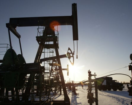 Crude oil pumps owned by Russian oil firm Sibneft near its main production base in Noyabrsk