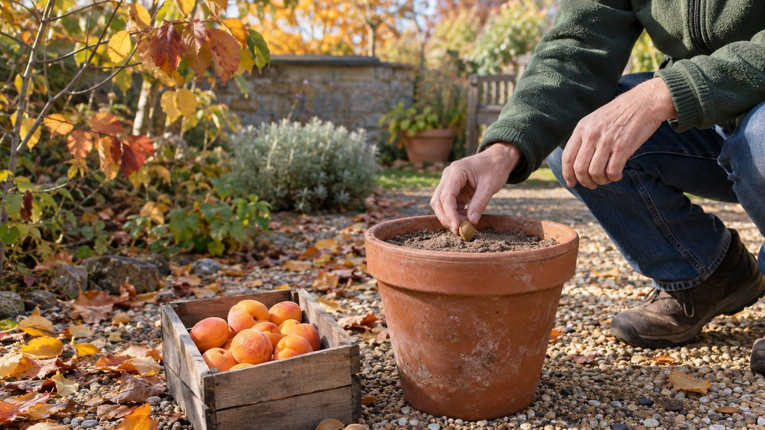 Eu guardei meus caroços de amêndoas bem secos durante todo o inverno, apenas para plantá-los em calor na primavera: em maio, entendi por que nenhum deles havia germinado.