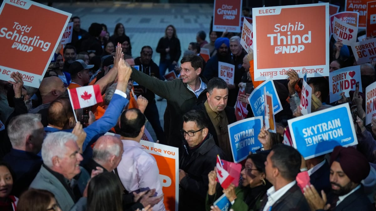 B.C. NDP Leader Eby campaigns in Vancouver, while Tories head to Surrey