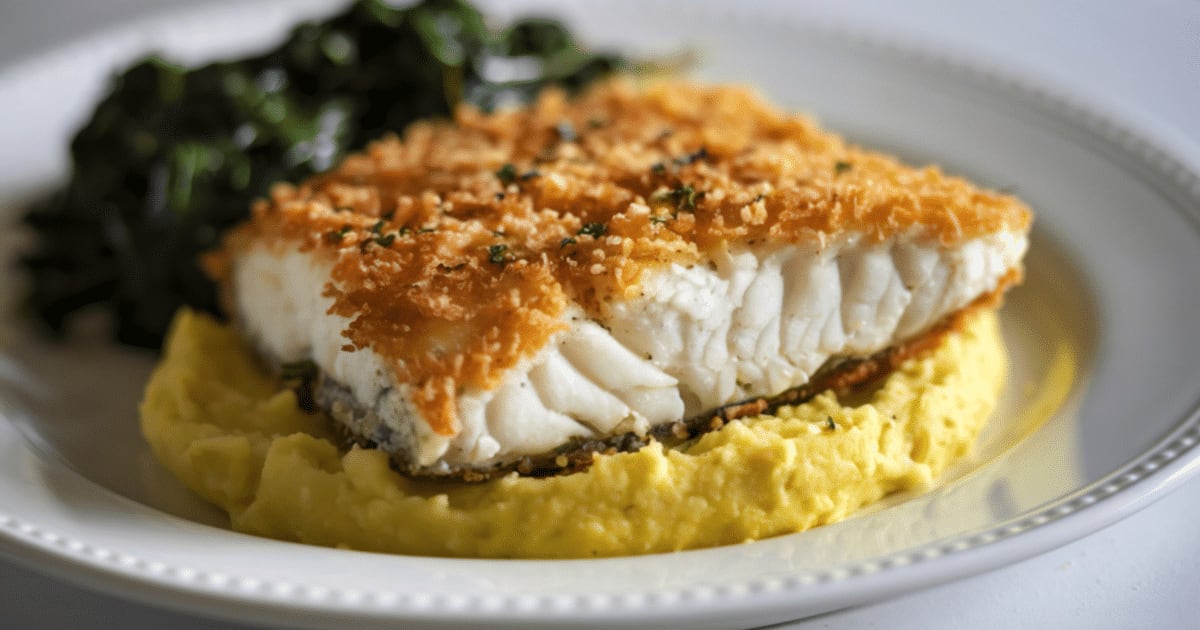 Peixe empanado com purê de batata-doce: aprenda essa receita fácil e proteica para o jantar