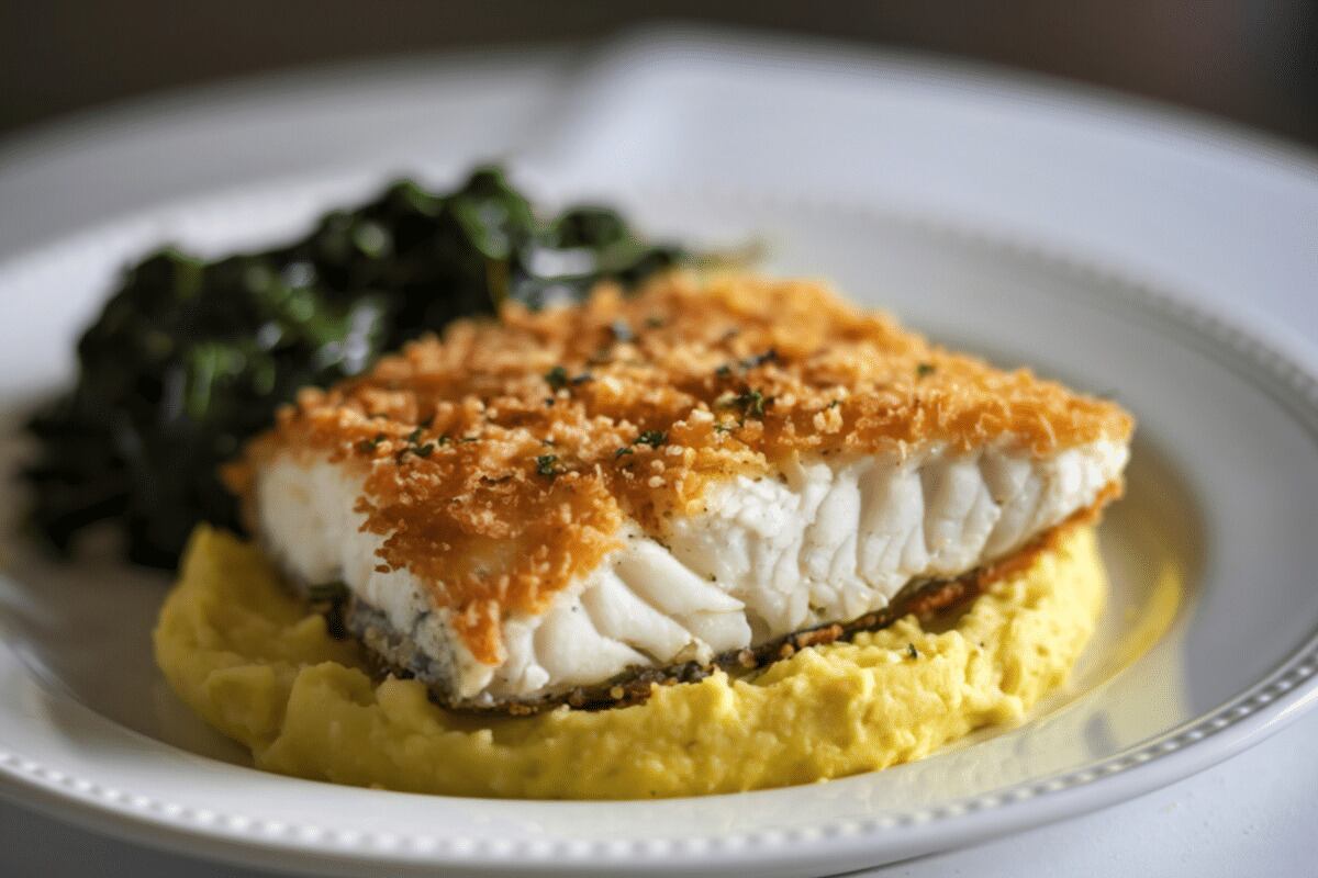 Peixe empanado com purê de batata-doce: aprenda essa receita fácil e proteica para o jantar