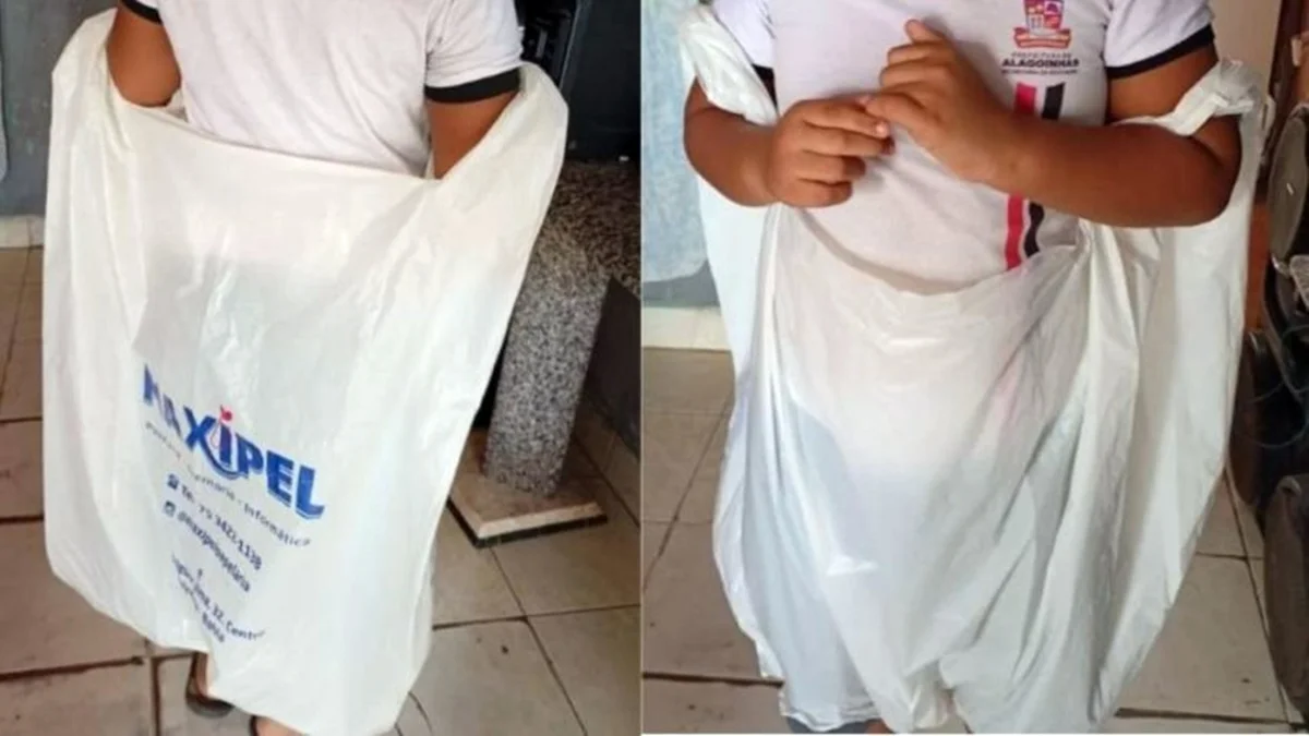 Um aluno com Transtorno do Espectro Autista (TEA), de uma escola pública em Alagoinhas, no interior da Bahia, teria sido levado para casa após a aula dentro de uma grande sacola de plástico - Metrópols