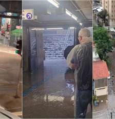 Ruas e avenidas alagadas em São Paulo após a chuva desta quarta-feira, 14 Foto: Reprodução/Redes Sociais