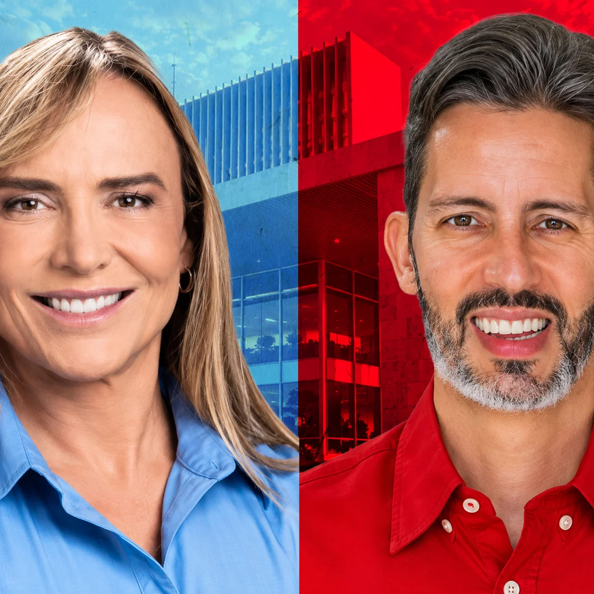 Real Time Big Data: Celina tem 59% dos votos válidos, e Grass, 41%