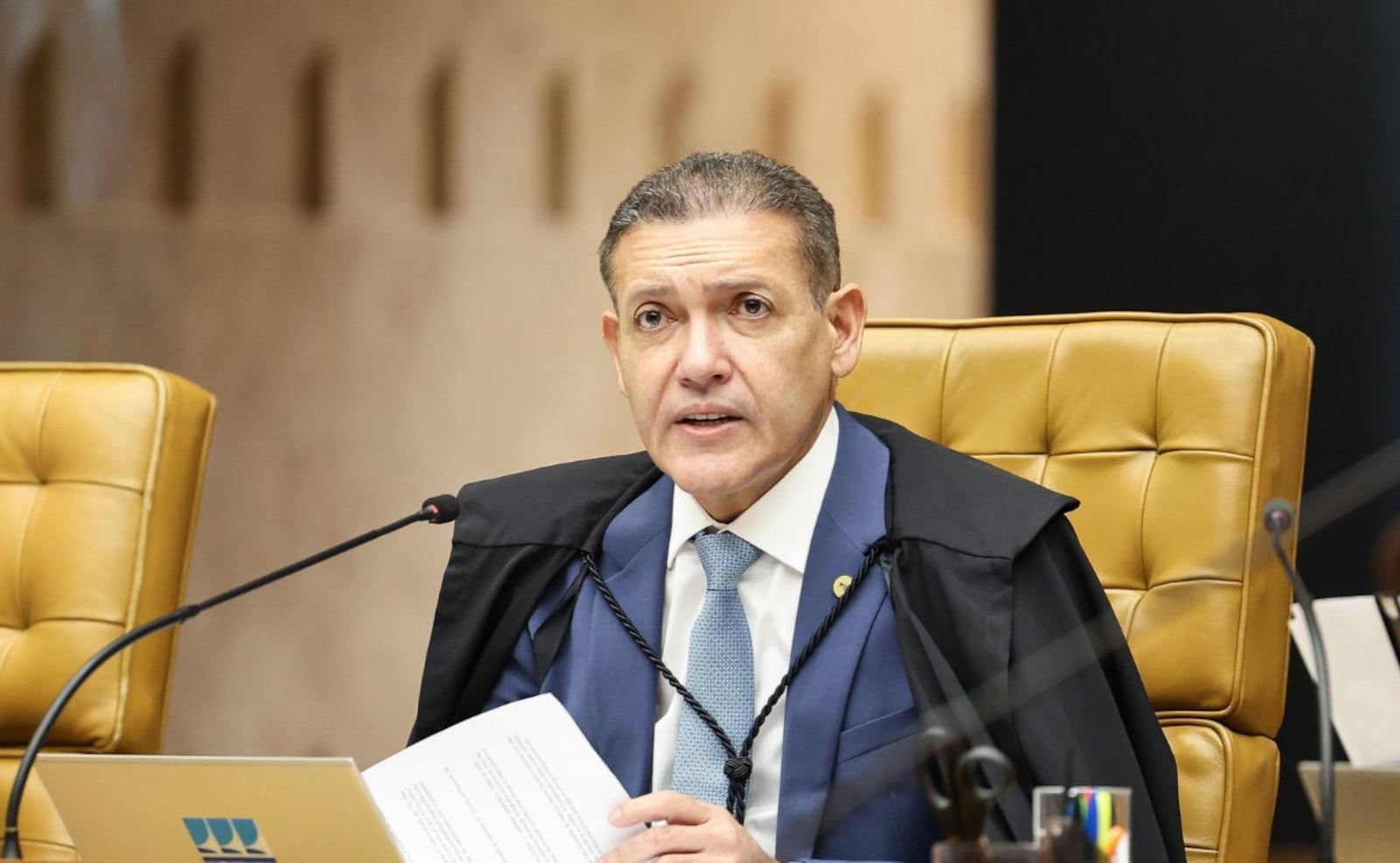 Relator da ação de revisão criminal no STF, Nunes Marques analisa os argumentos formulados pelos advogados Rosinei Coutinho/STF - Arquivo